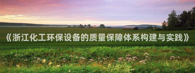 mr003亿万先生：《浙江化工环保设备的质量保障体系构建与实践》