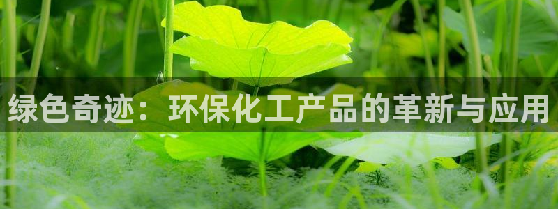 亿万同人字幕组微博的微博：绿色奇迹：环保化工产品的革新与应用