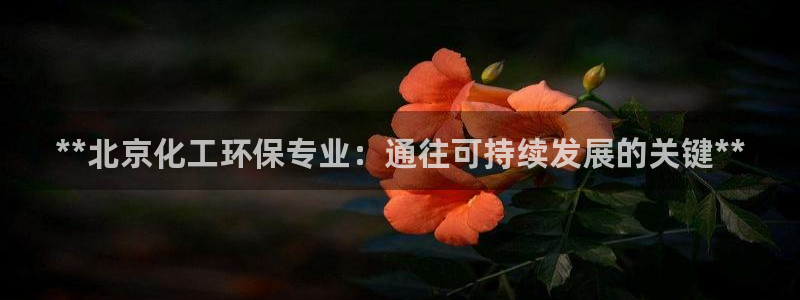 亿万先生手机版客户端下载官网：**北京化工环保专业：通往可持续发展的关键**