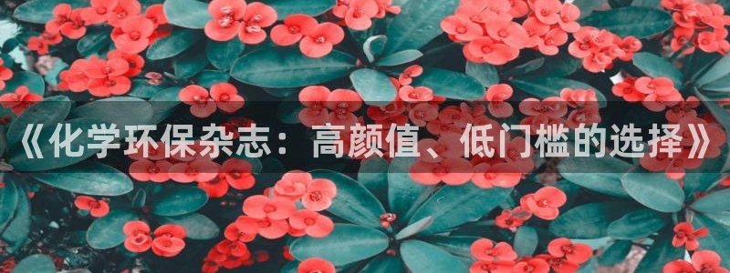 电影 亿万：《化学环保杂志：高颜值、低门槛的选择》